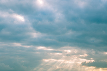 blue sky with clouds