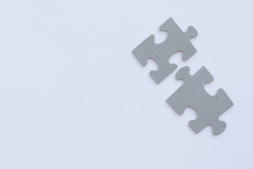 Obraz premium Unfinished puzzle pieces.