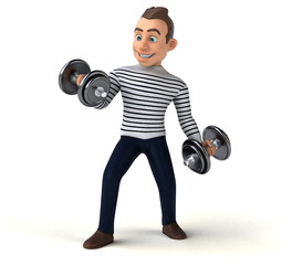 Fun 3D cartoon casual character