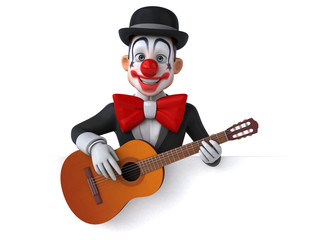 Fun clown - 3D Illustration