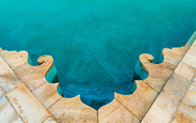 Blue Pool at the Taj Mahal