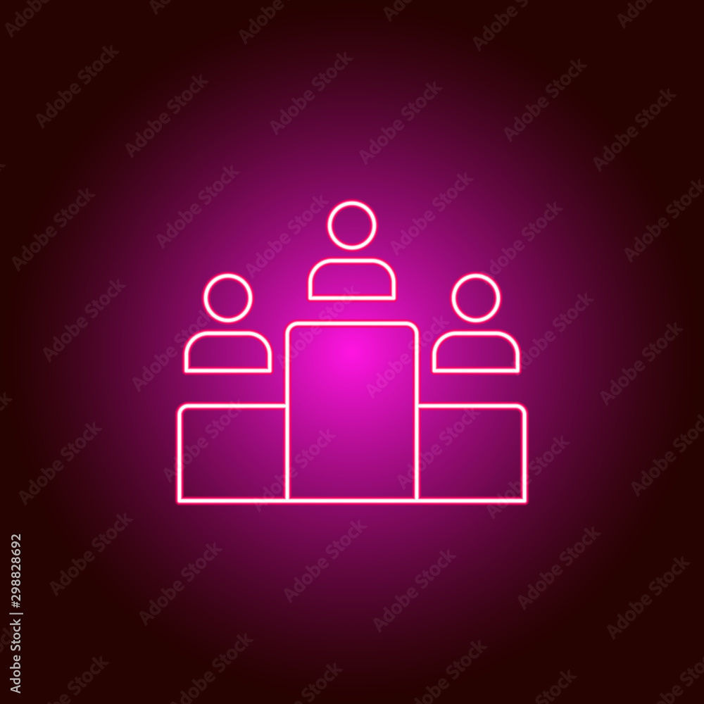 Poster star vector icon. element of simple icon for websites, web design, mobile app, info graphics. pink c