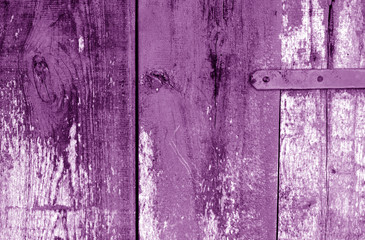 Grungy wooden planks background in purple color.