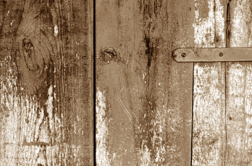 Grungy wooden planks background in brown color.