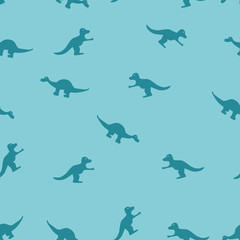 Fototapeta premium pattern with dinosaurs