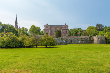 Comillas, Spain. Sobrellano Palace, 1888