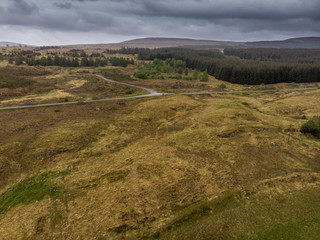 Fototapeta na wymiar Schottlands wilder Norden - Luftbild