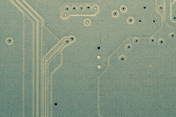 Electronic circuit board abstract background. computer motherboard close up. micro elements of...