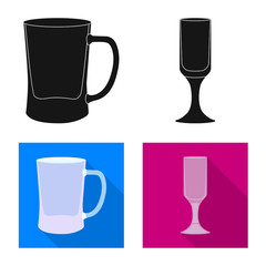 Vector design of form and celebration sign. Collection of form and volume stock symbol for web.