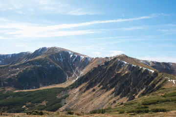 landscape of autumn mountains, Ukrainian Carpathians, Spitz Mountain 