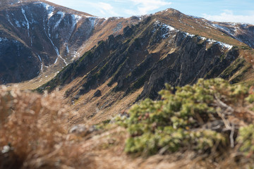 landscape of autumn mountains, Ukrainian Carpathians, Spitz Mountain 