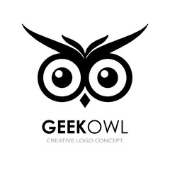 Business corporate owl logo design vector. Wise logo vector template.