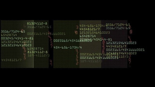 4k abstract animated digital background with code