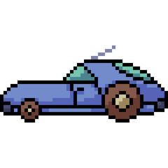 Obraz premium vector pixel art car toy