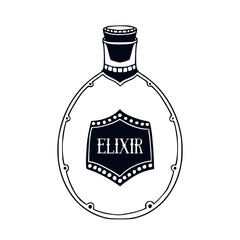 Glass bottle with magical elixir