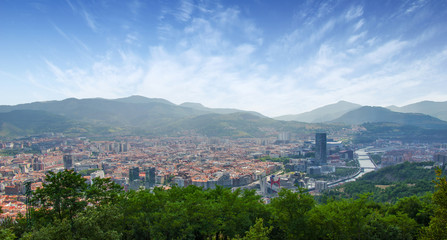 View of city Bilbao - obrazy, fototapety, plakaty