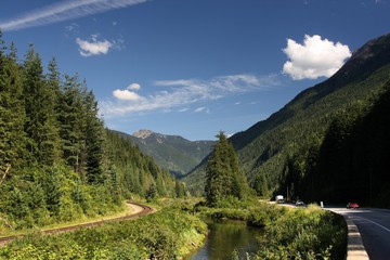 Fototapeta na wymiar Canada railroad