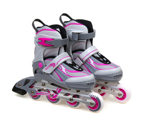 roller skates isolated on white