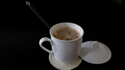  cup of delicious coffee on the table