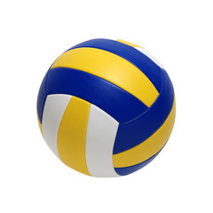 Volleyball ball on white