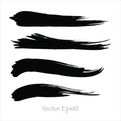 abstract watercolor background.Vector brush stroke color black.