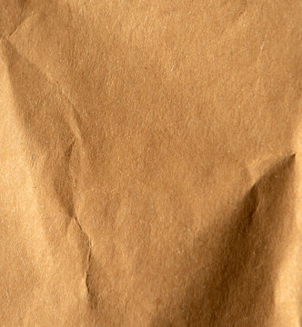 Fondo De Papel Marron Arrugado Con Textura 