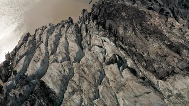 rock in iceland. Texture video. Drone video. Nature in Iceland.