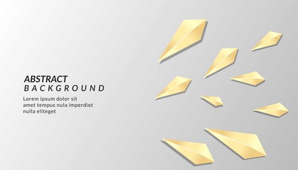 Abstract  luxury  gradient background. abstract shape, gold design background.vector Illustration.