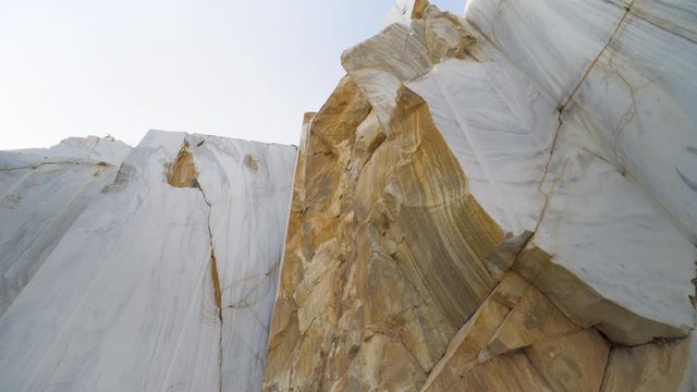 Blocks of marble at marble quarry site