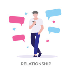 Online dating illustration