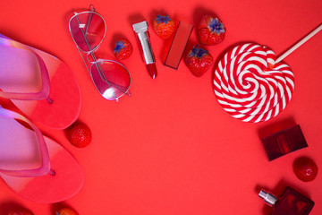 Set of summer women's accessories