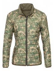 Coat lady adventure outdoor on invisible mannequin with clipping path