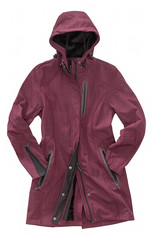 Coat lady adventure outdoor on invisible mannequin with clipping path
