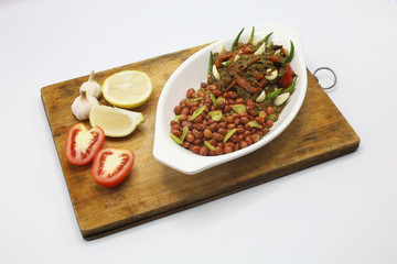 MANDALAY/MYANMAR(BURMA) - 28th Oct, 2019 : Burmese Tea Leaf Salad which is also called 