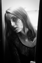 female halloween makeup