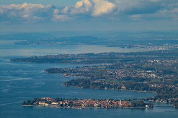 Blick vom Pfänder über den Bodensee nach Lindau