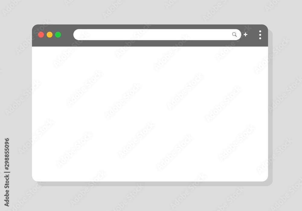 Fototapete browser window. vector browser window designed to be simple for modern websites
