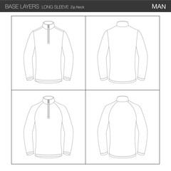  Template Base Layer T Shirt Long Sleeve Man