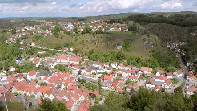 Germany Franconia view from a height