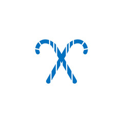 Fototapeta premium New year icons new year 2020.Christmas caramels. Decembe