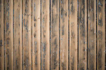 Weathered wooden wall with paint rests