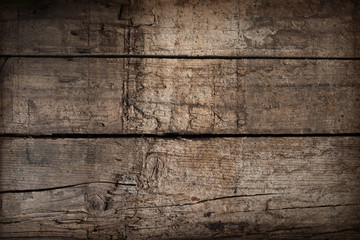 Dark shabby wooden boards