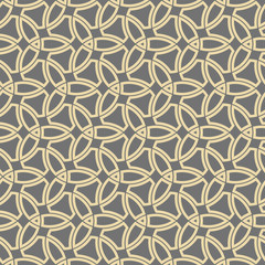 Orient vector classic golden pattern. Seamless abstract background with vintage golden elements. Orient background. Ornament for wallpaper and packaging