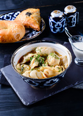 dumplings stuffed with chopped veal