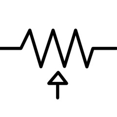 Variable Resistor Symbol For Circuit Design