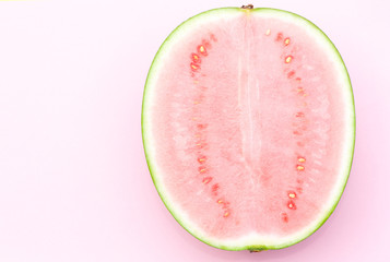 A half of tasty watermelon. Summer fruit.