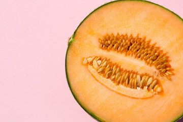 Cantaloupe melon, delicious summer fruit.