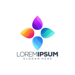 colorful logo design vector illustration