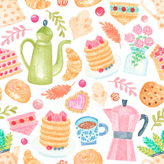 Watercolor seamless pattern 