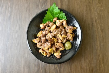 地鶏の炭火焼
